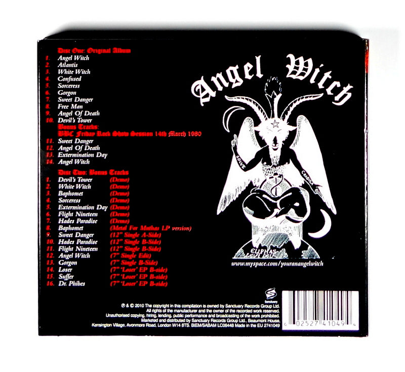 ANGEL WITCH angel witch - deluxe CD back